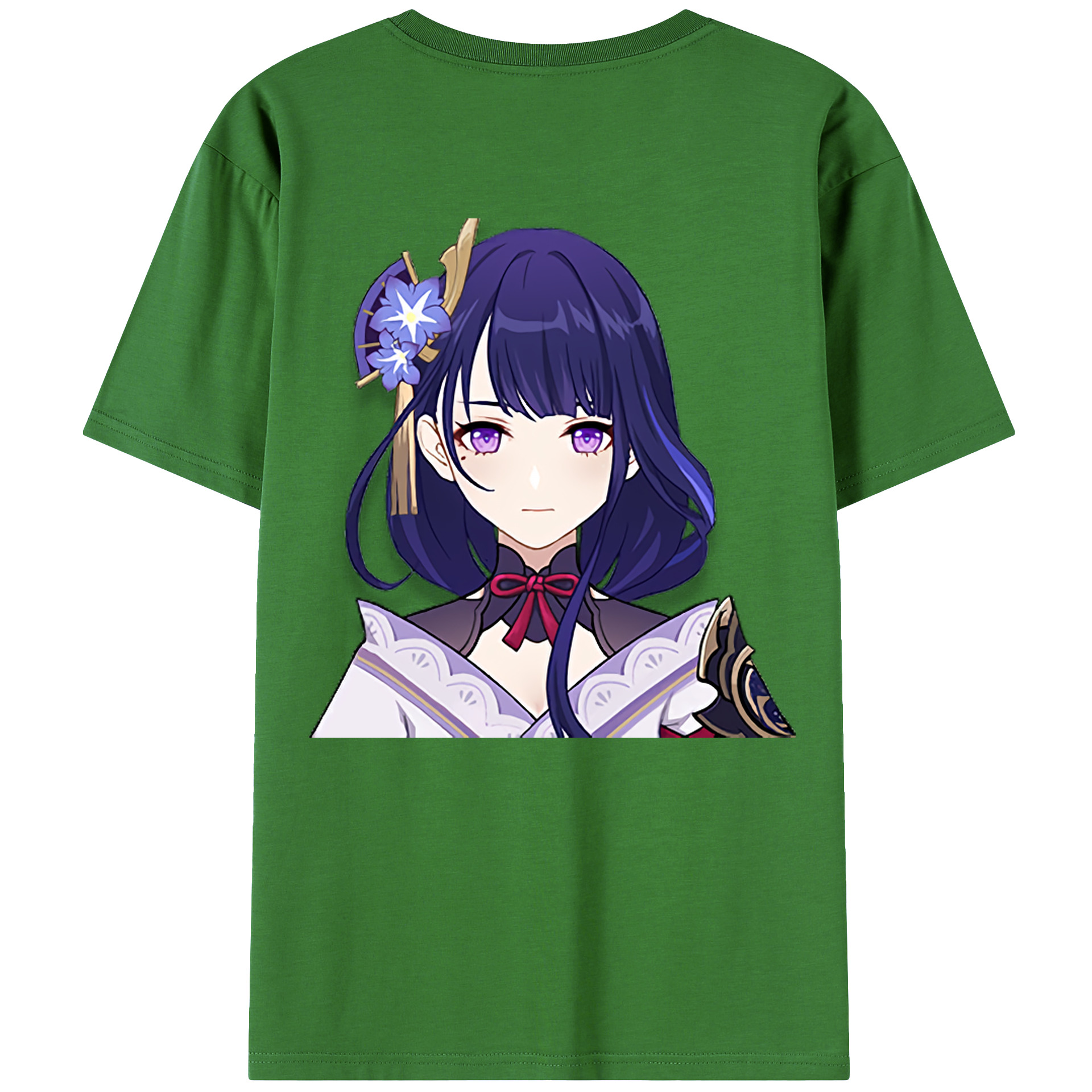 げんし神 雷電将軍 らいでんしょうぐん genshin Raiden Shogun レディース半袖Tシャツ(バックプリント)